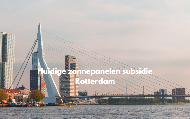 Huidige subsidie Rotterdam